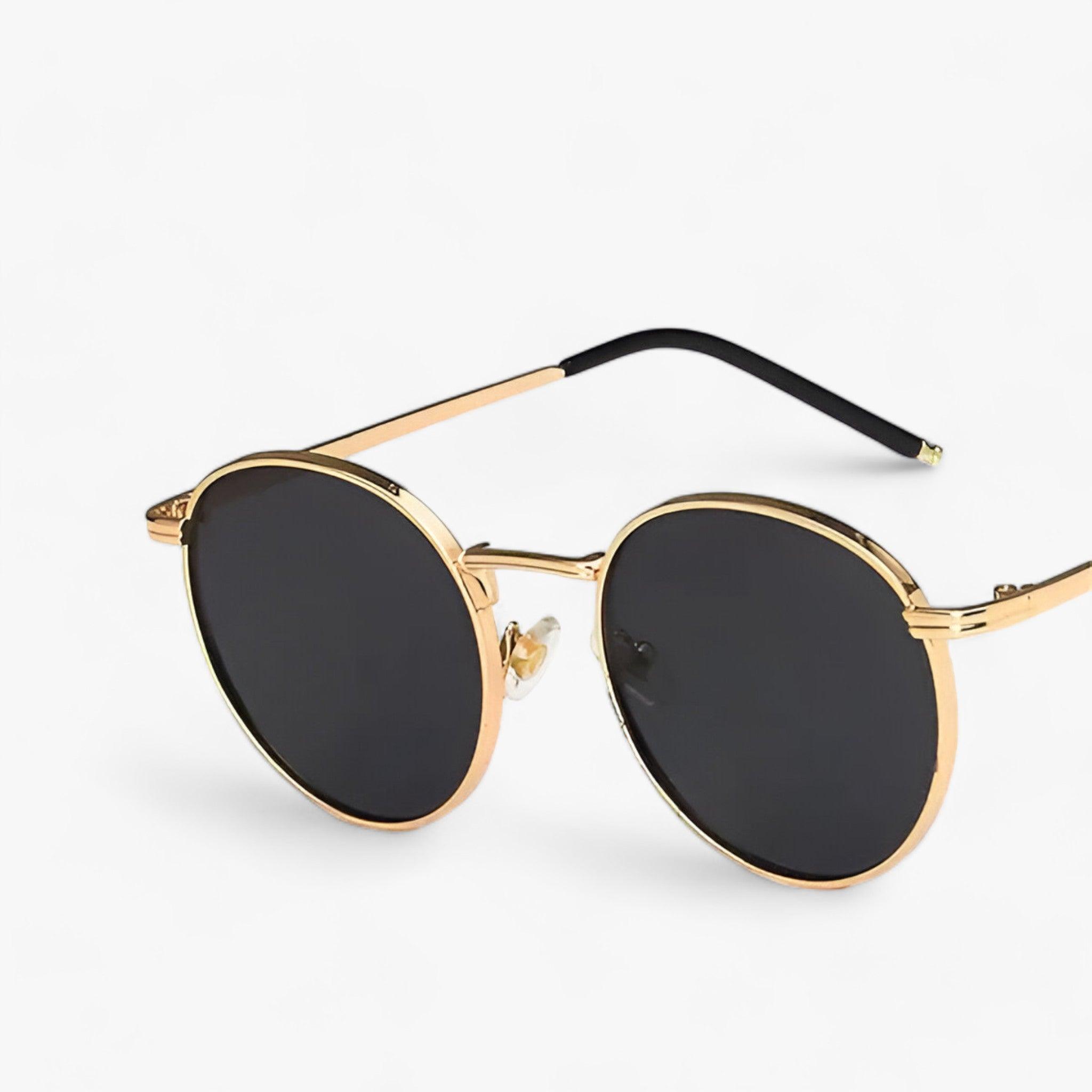 Nova Collection | Unisex Round Lens Sunglasses with UV Protection | Stylish Metal Frame for Everyday Comfort