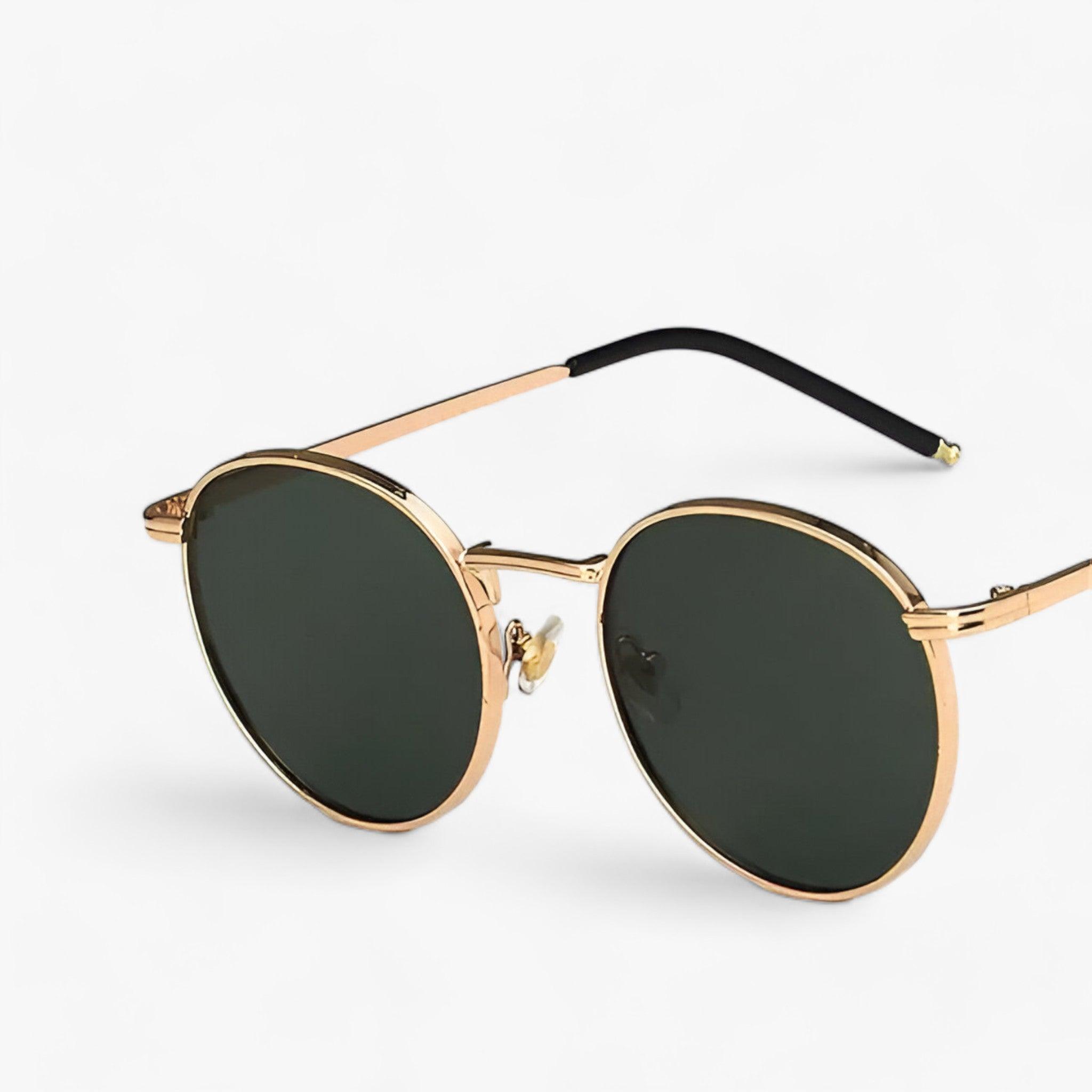 Nova Collection | Unisex Round Lens Sunglasses with UV Protection | Stylish Metal Frame for Everyday Comfort