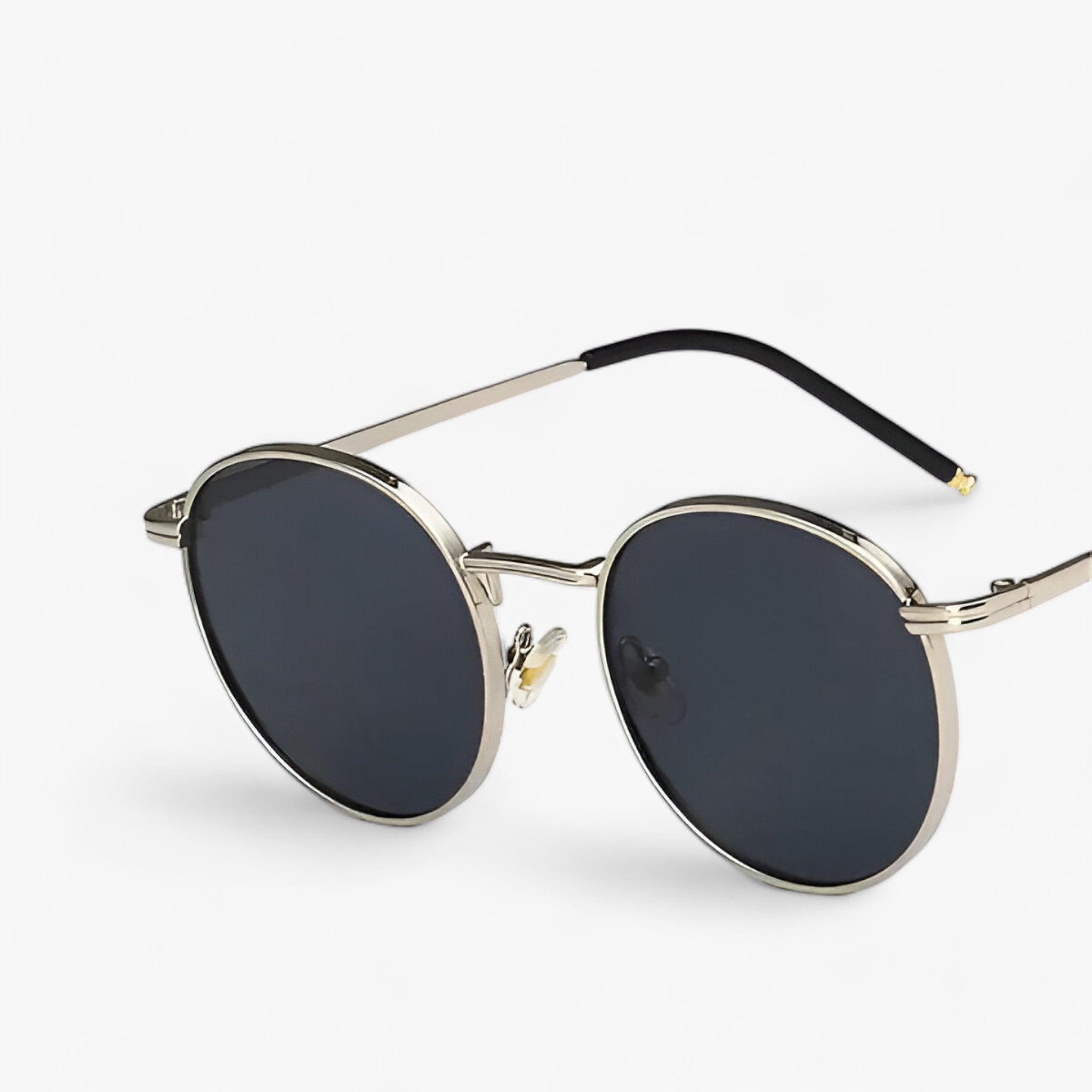 Nova Collection | Unisex Round Lens Sunglasses with UV Protection | Stylish Metal Frame for Everyday Comfort