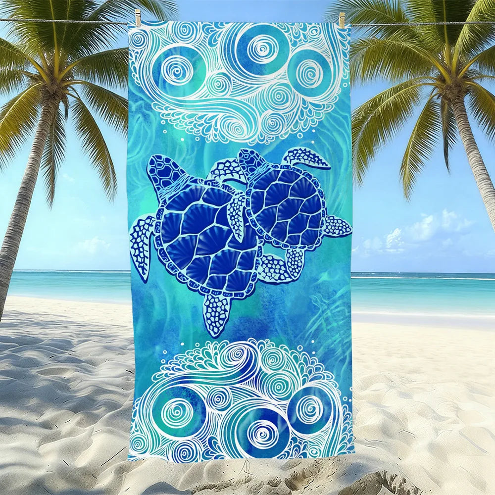Ocean Element | Beach Towel with Lightweight Microfiber Design | Versatile Pool Towels for Outdoor Adventures