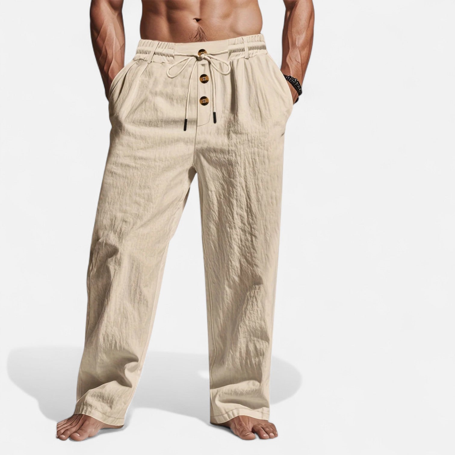 Oliver | Lightweight Relaxed Linen Trousers for Women