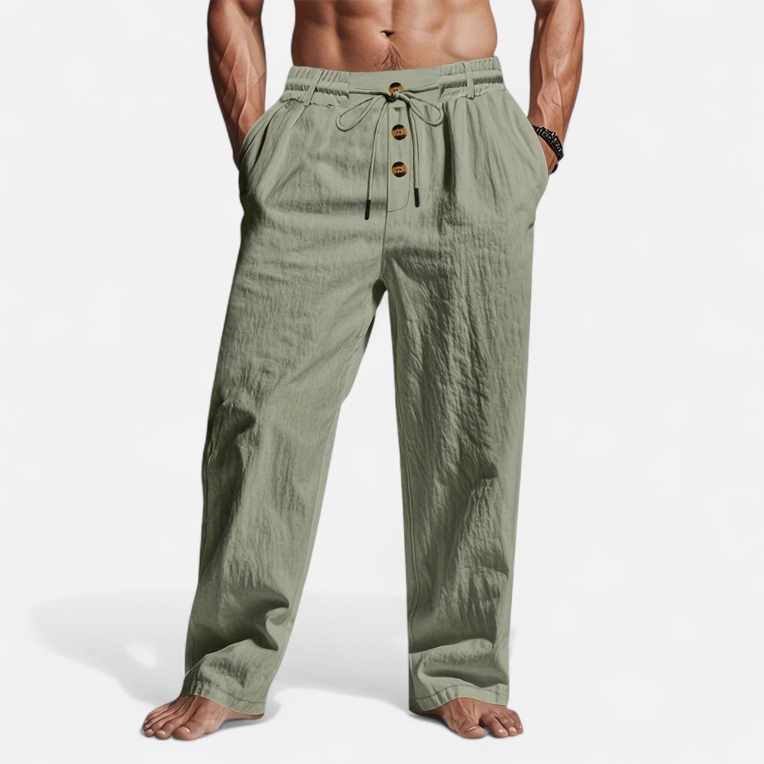 Oliver | Lightweight Relaxed Linen Trousers for Women