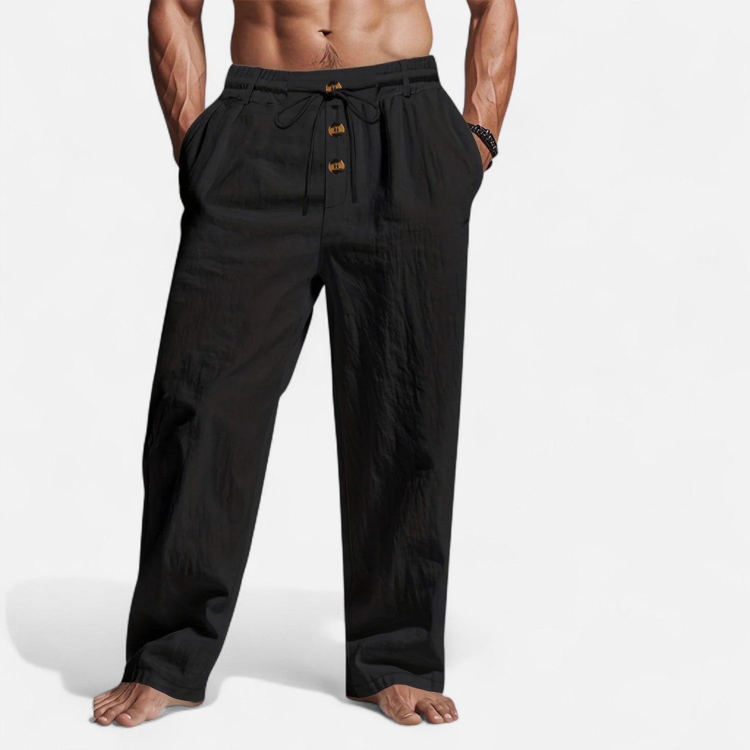 Oliver | Lightweight Relaxed Linen Trousers for Women