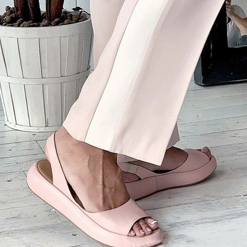 Orthopedic Open Toe Slingback Sandals for Women with Thick Cushioned Sole