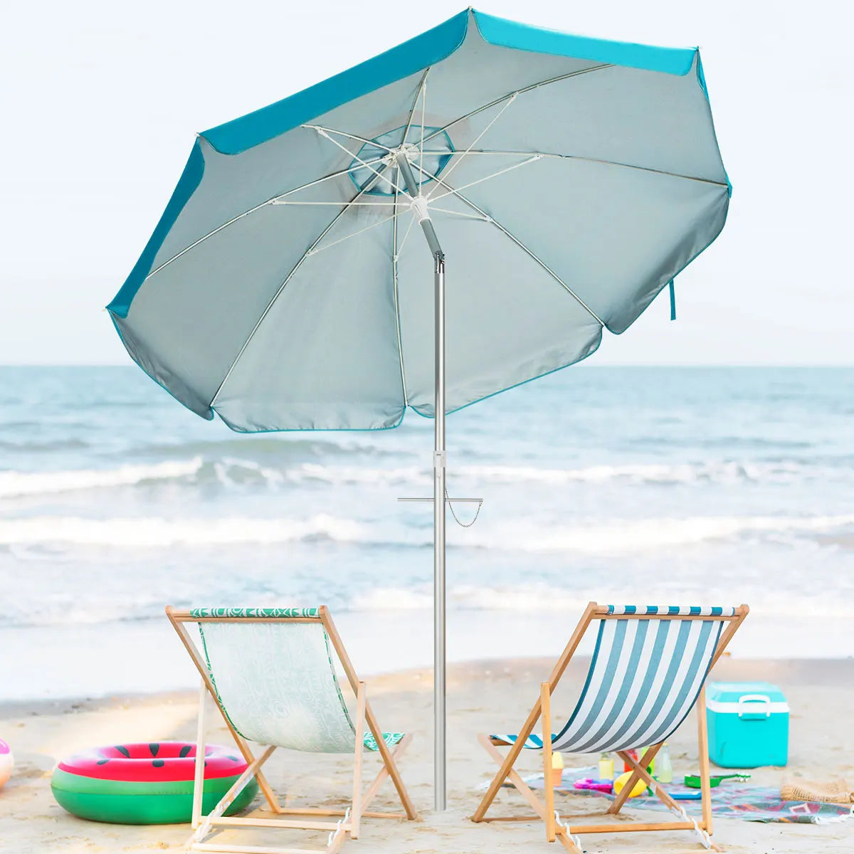Outdoor Essentials | 6.5FT Patio Umbrella with Tilt Mechanism | UPF 50+ Protection for Ultimate Sun Safety