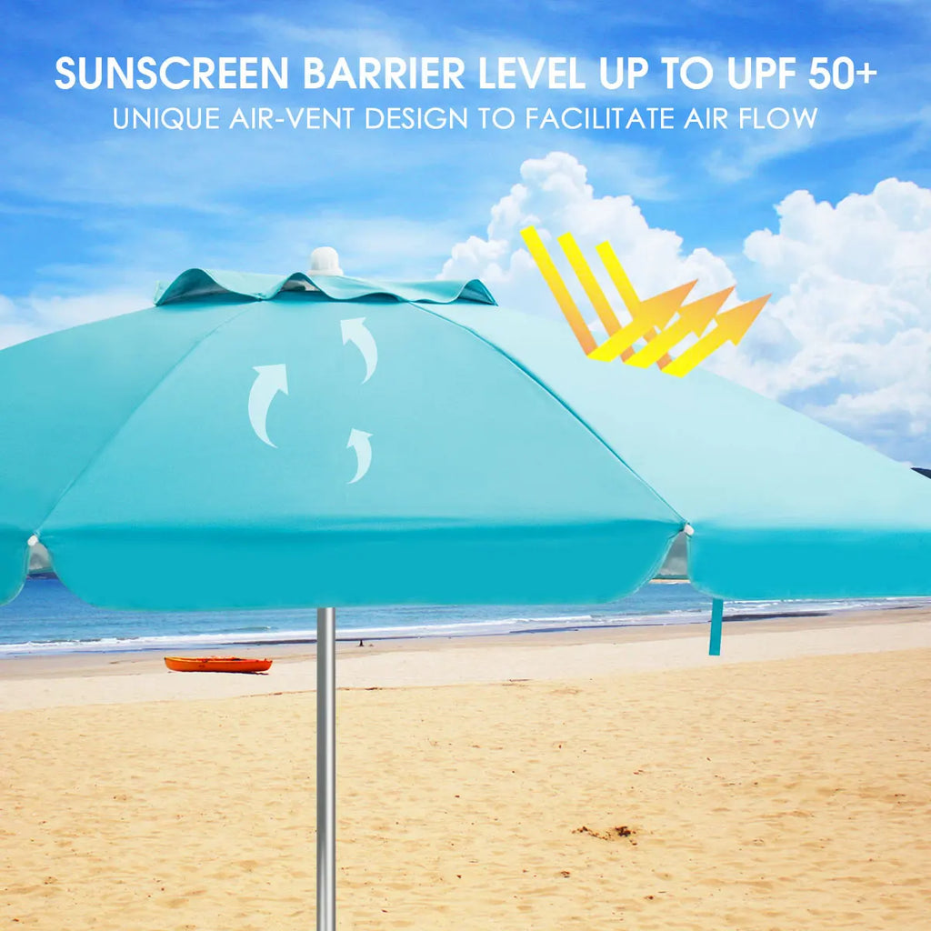 Outdoor Essentials | 6.5FT Patio Umbrella with Tilt Mechanism | UPF 50+ Protection for Ultimate Sun Safety