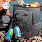 Outdoor Essentials | Backpack Cooler Bag with 32-Can Capacity | Insulated Design for Beach and Hiking