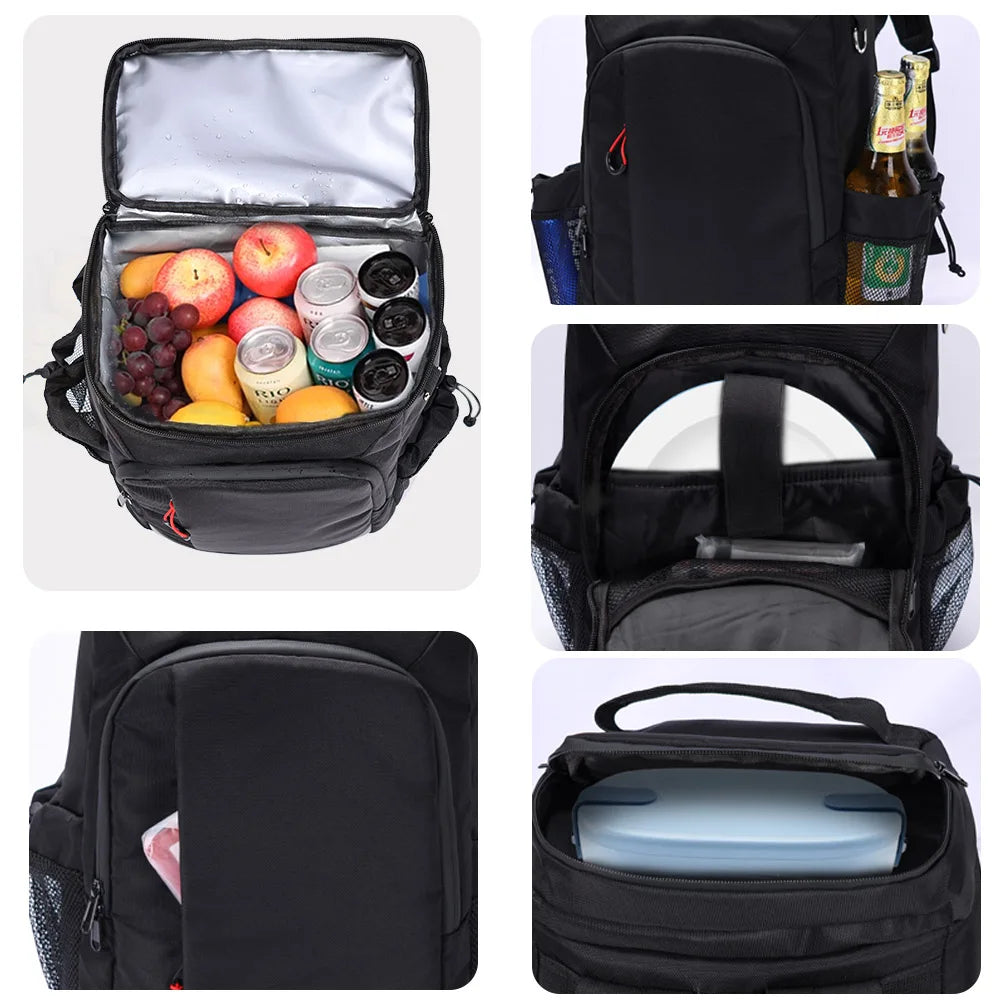 Outdoor Essentials | Insulated Cooler Backpack with Large Capacity | Waterproof Design for Food & Drinks
