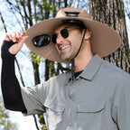 Outdoor Essentials | Quick Dry Bucket Hat with Solar-Powered Fan | USB Charging for Ultimate Cooling Comfort
