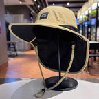 Outdoor Sun Hats | Waterproof Wide Brim Beach Hat with Neck Flap | Breathable Design for Ultimate Sun Protection