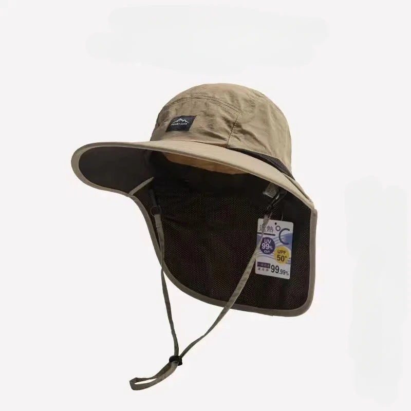 Outdoor Sun Hats | Waterproof Wide Brim Beach Hat with Neck Flap | Breathable Design for Ultimate Sun Protection