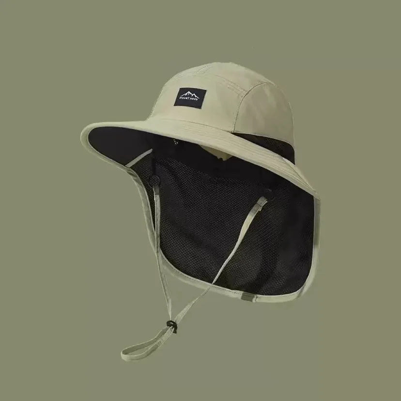 Outdoor Sun Hats | Waterproof Wide Brim Beach Hat with Neck Flap | Breathable Design for Ultimate Sun Protection