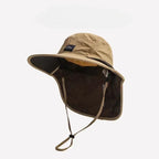 Outdoor Sun Hats | Waterproof Wide Brim Beach Hat with Neck Flap | Breathable Design for Ultimate Sun Protection