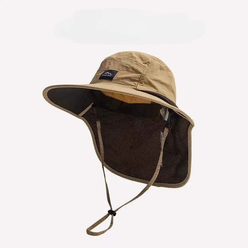 Outdoor Sun Hats | Waterproof Wide Brim Beach Hat with Neck Flap | Breathable Design for Ultimate Sun Protection