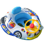 Playful Water Fun | Inflatable Baby Swimming Ring with Dual Handles | Safe PVC Float for Kids Aged 1-5