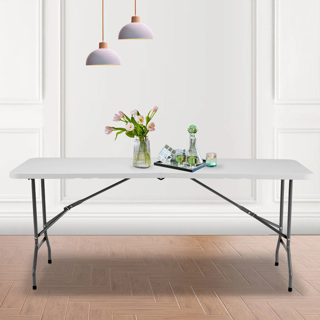 Portable Folding Table | Heavy-Duty Design with Carrying Handle | Perfect for Camping, Picnics, and Indoor Use