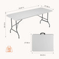 Portable Folding Table | Heavy-Duty Design with Carrying Handle | Perfect for Camping, Picnics, and Indoor Use