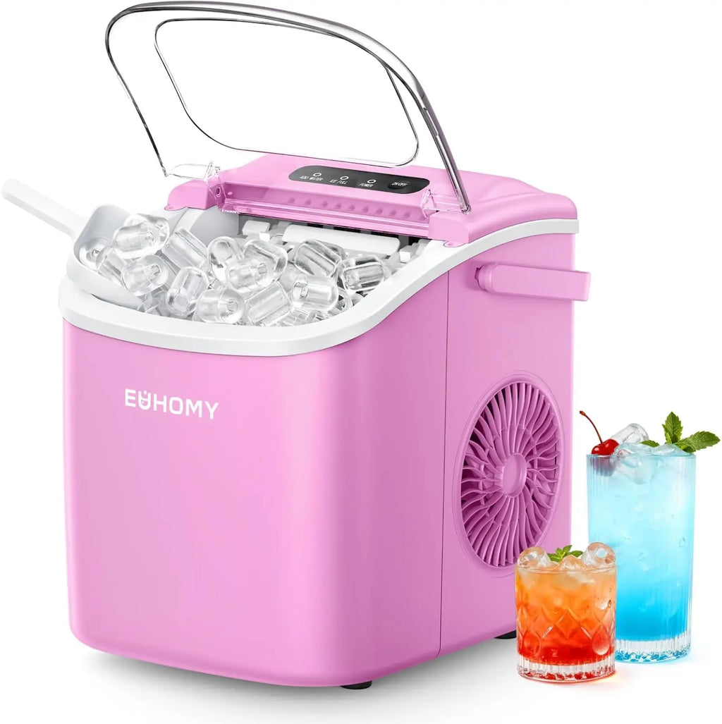 Portable Ice Maker | Countertop Ice Machine with Quick 6-Minute Cycle | Auto-Cleaning for Effortless Convenience