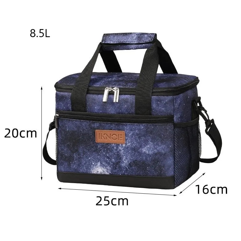 Portable Insulated Lunch Box Bag with Ice Pack | Spacious Design for Fresh Meals on the Go