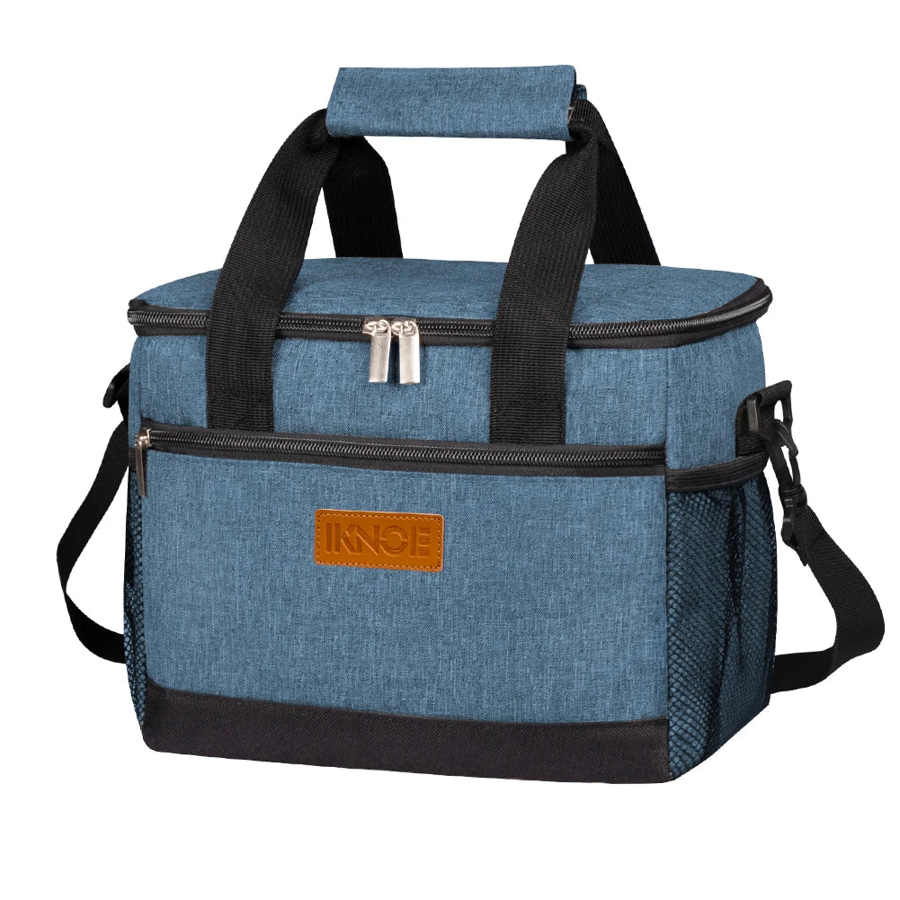 Portable Insulated Lunch Box Bag with Ice Pack | Spacious Design for Fresh Meals on the Go