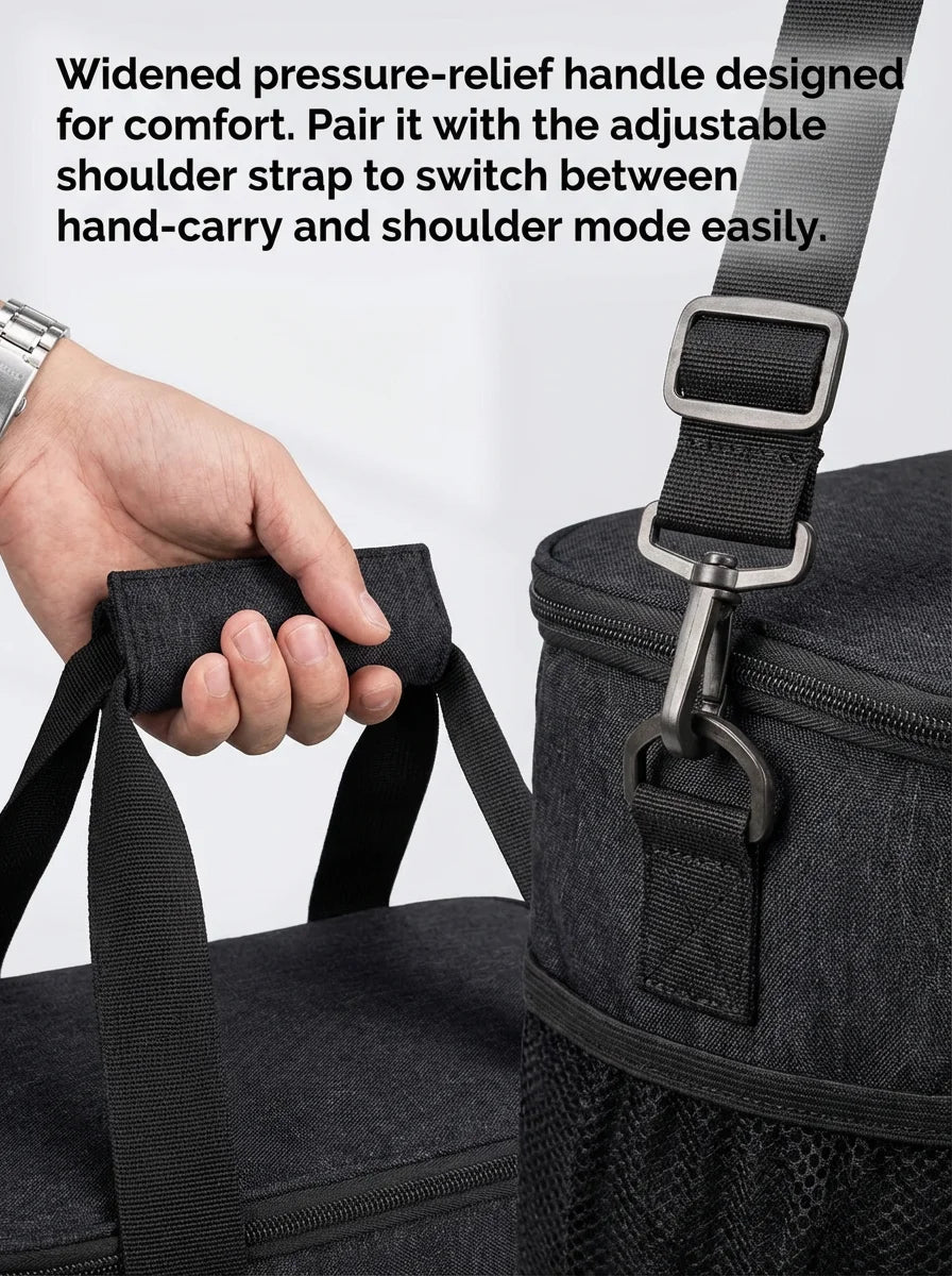 Portable Insulated Lunch Box Bag with Ice Pack | Spacious Design for Fresh Meals on the Go