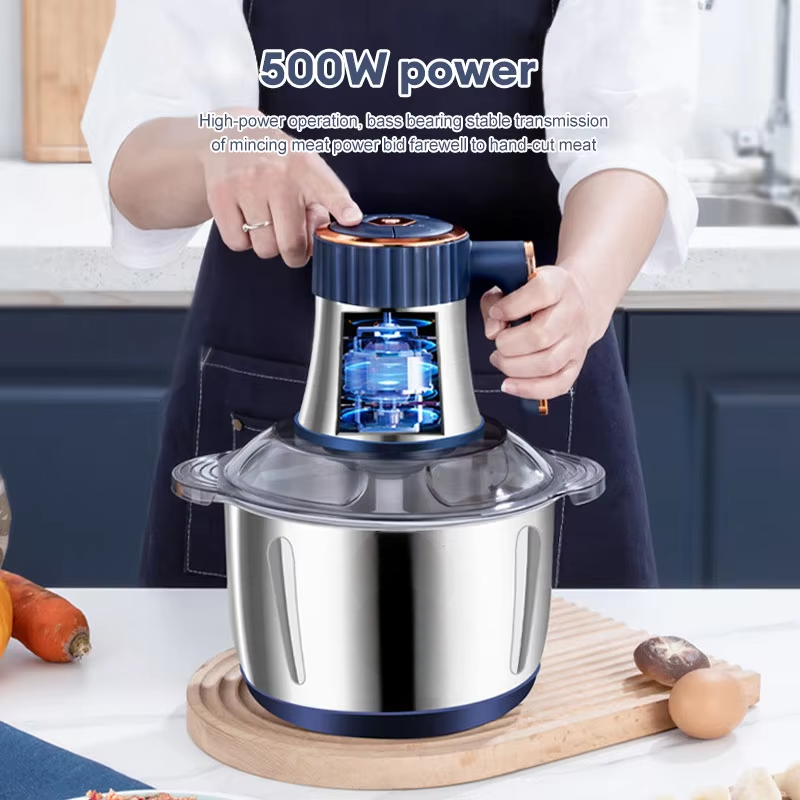 500W Electric Meat Grinder with Metal Transmission
