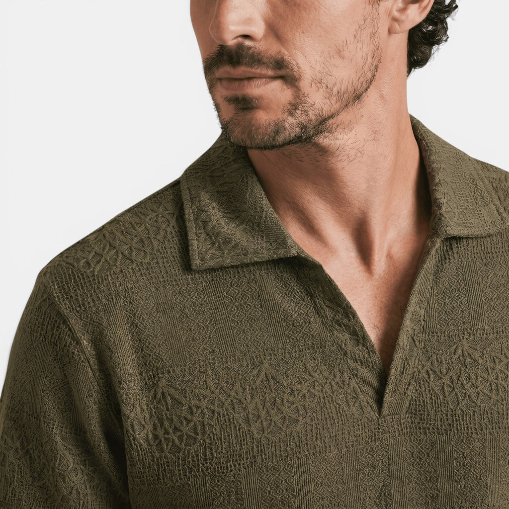 Premium Knitted Men's Polo Shirt with Breathable Fabric | Timeless Style for Summer Comfort