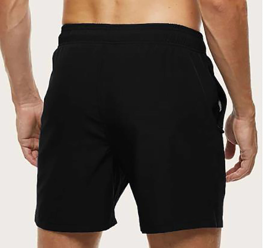 Men’s Quick-Dry Swim Trunks — Lightweight Beach Shorts Elastic Waist Drawstring Summer Swimwear