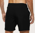Men’s Quick-Dry Swim Trunks — Lightweight Beach Shorts Elastic Waist Drawstring Summer Swimwear