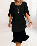 Elegant Comfortable Ruffled Dress for Women - Stylish and Chic