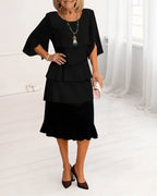 Elegant Comfortable Ruffled Dress for Women - Stylish and Chic
