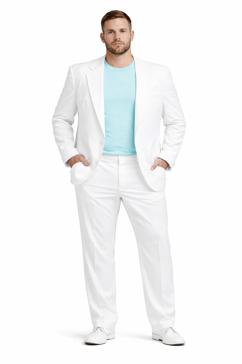 Retro Chic | Men's Suit Costume with Lightweight Fabric | Stylish 1980s Design for Themed Parties and Events