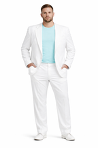 Retro Chic | Men's Suit Costume with Lightweight Fabric | Stylish 1980s Design for Themed Parties and Events