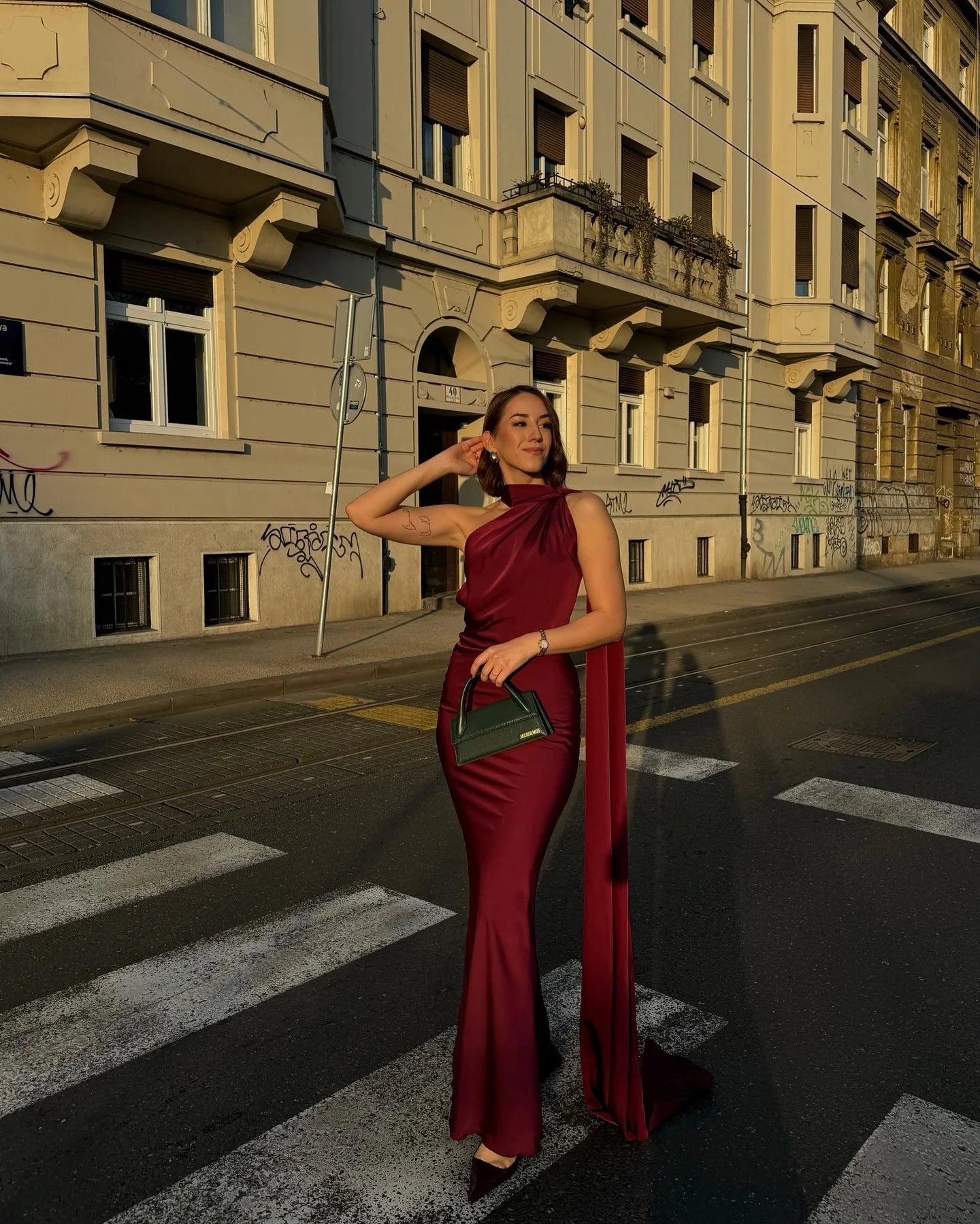 Silky Satin Backless Halter Fishtail Maxi Dress
