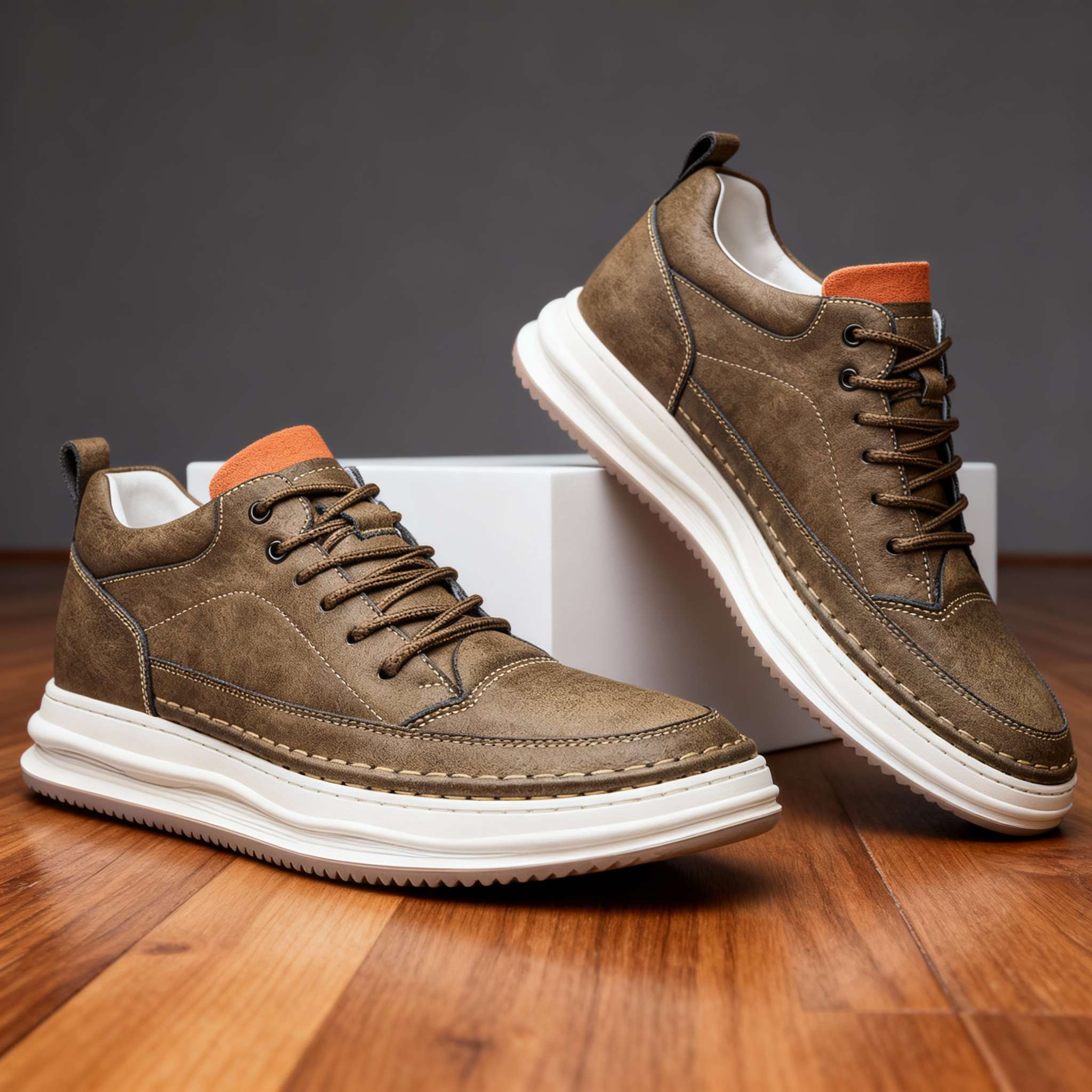 Robert Johnson Premium Leather Sneakers for Stylish Comfort