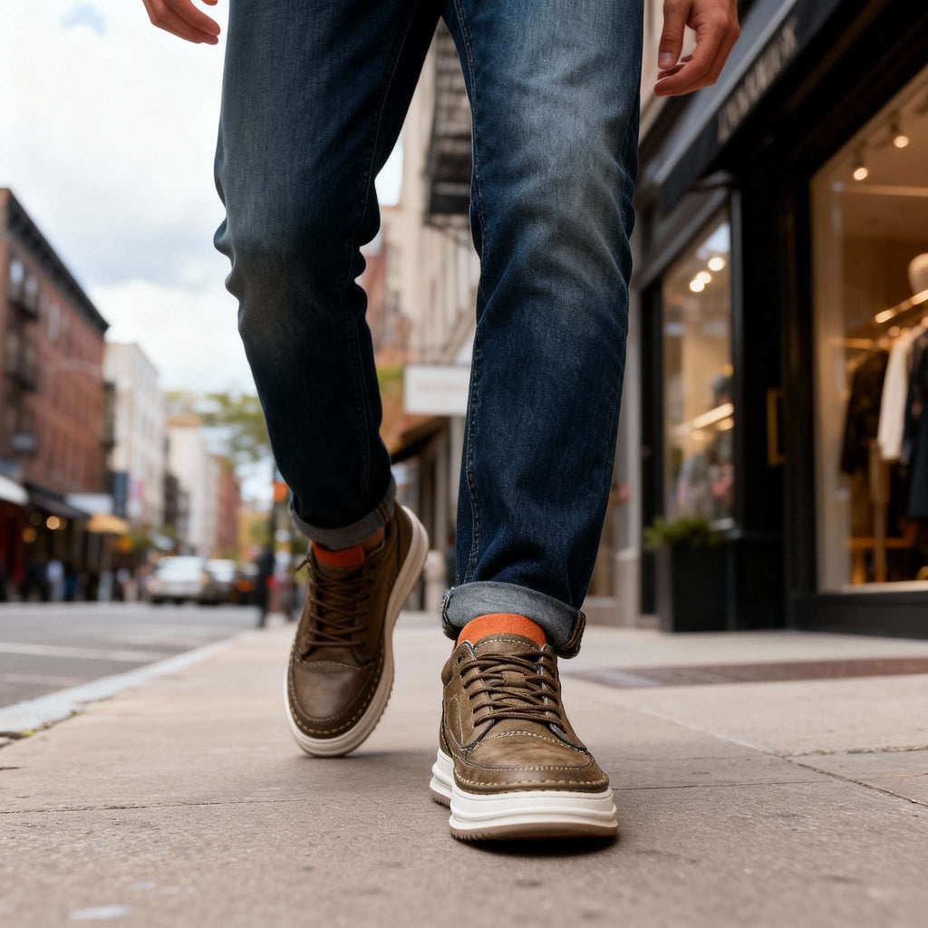Robert Johnson Premium Leather Sneakers for Stylish Comfort