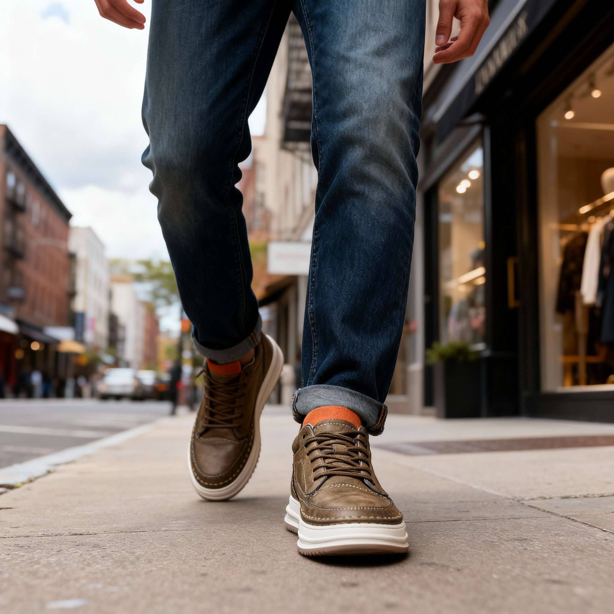 Robert Johnson Premium Leather Sneakers for Stylish Comfort