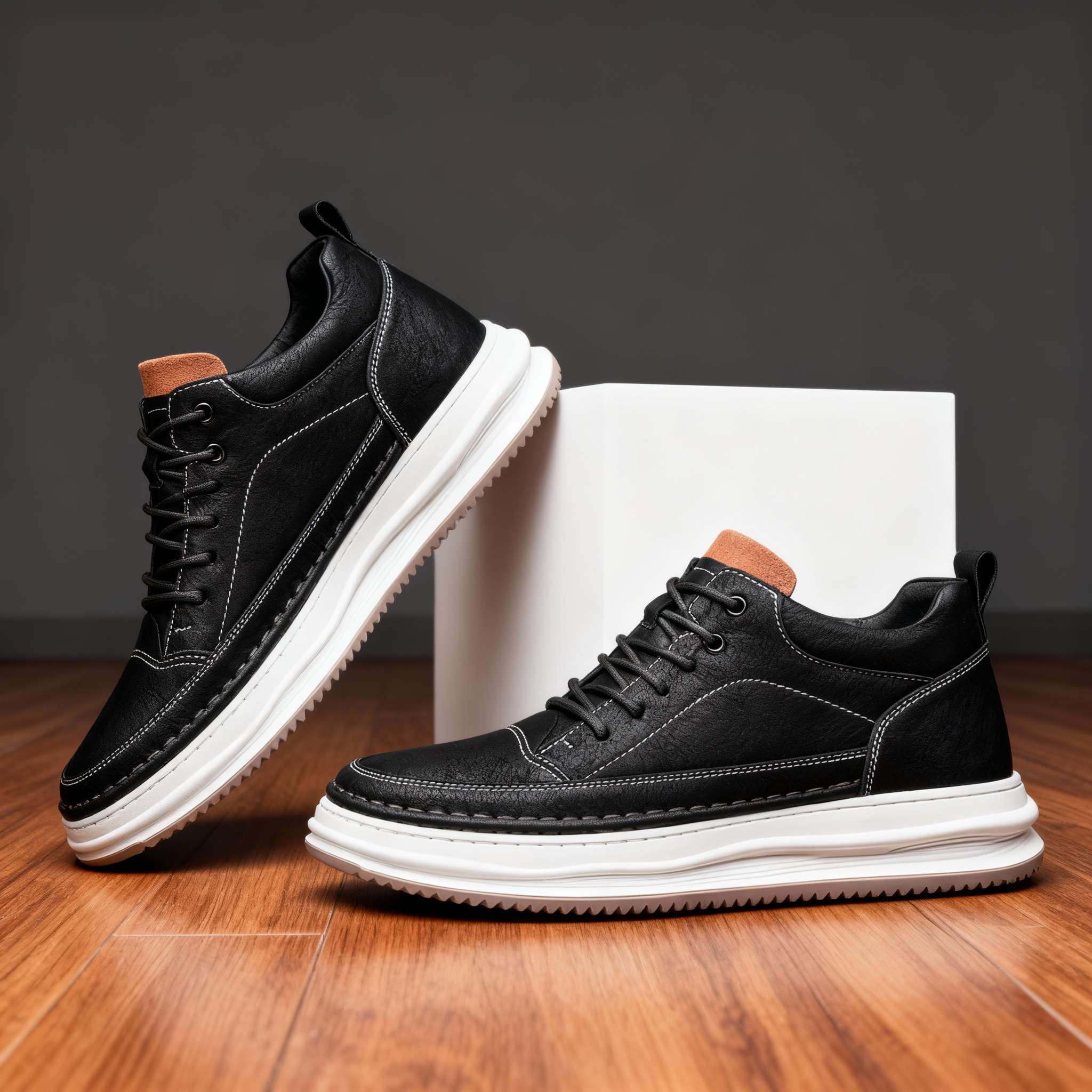 Robert Johnson Premium Leather Sneakers for Stylish Comfort
