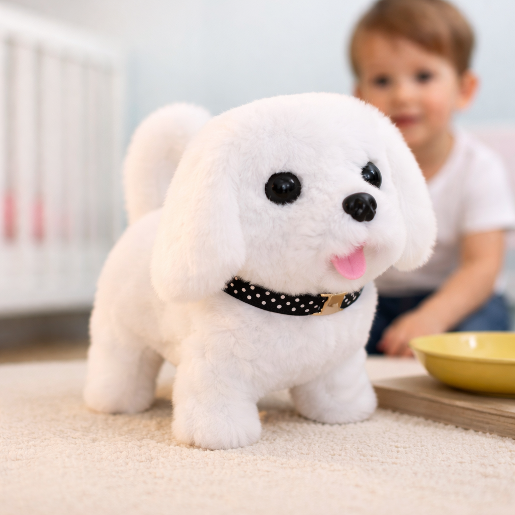 Interactive Robot Walking Plush Dog Toy