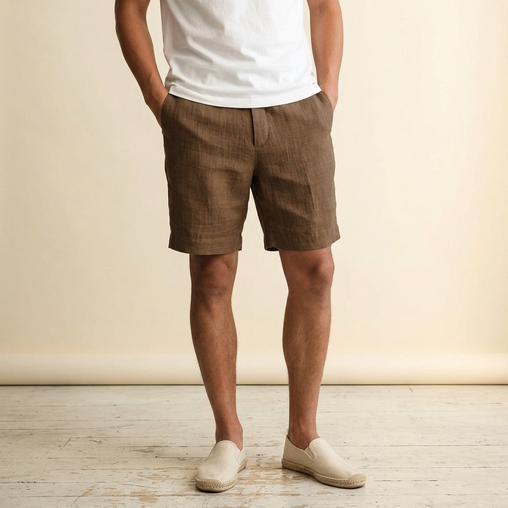 Salzburg Collection | Men's Linen Shorts with Lightweight Comfort | Versatile Summer Wear for Any Occasion