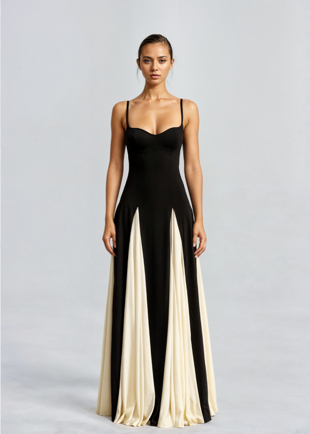 Serena Elegant Women’s Maxi Dress – Flowy Long Dress with Soft Drape for Weddings, Evening Events & Formal Chic Occasions