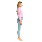 Women’s Ruffle Collar Cotton Blouse – Long Sleeve Bishop Sleeve Button Down Shirt for Office, Work & Elegant Everyday Wear