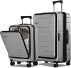 Skyward | Expandable Suitcase Set with TSA Lock & Front Pocket | Lightweight Luggage for Organized Travel