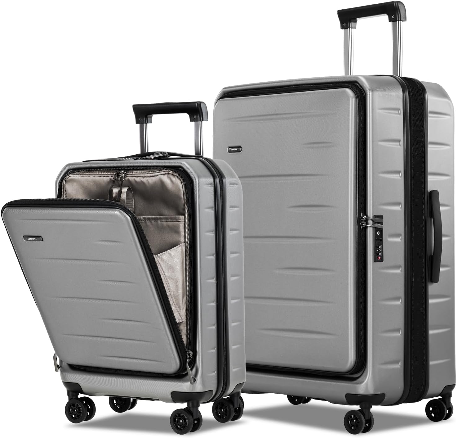 Skyward | Expandable Suitcase Set with TSA Lock & Front Pocket | Lightweight Luggage for Organized Travel