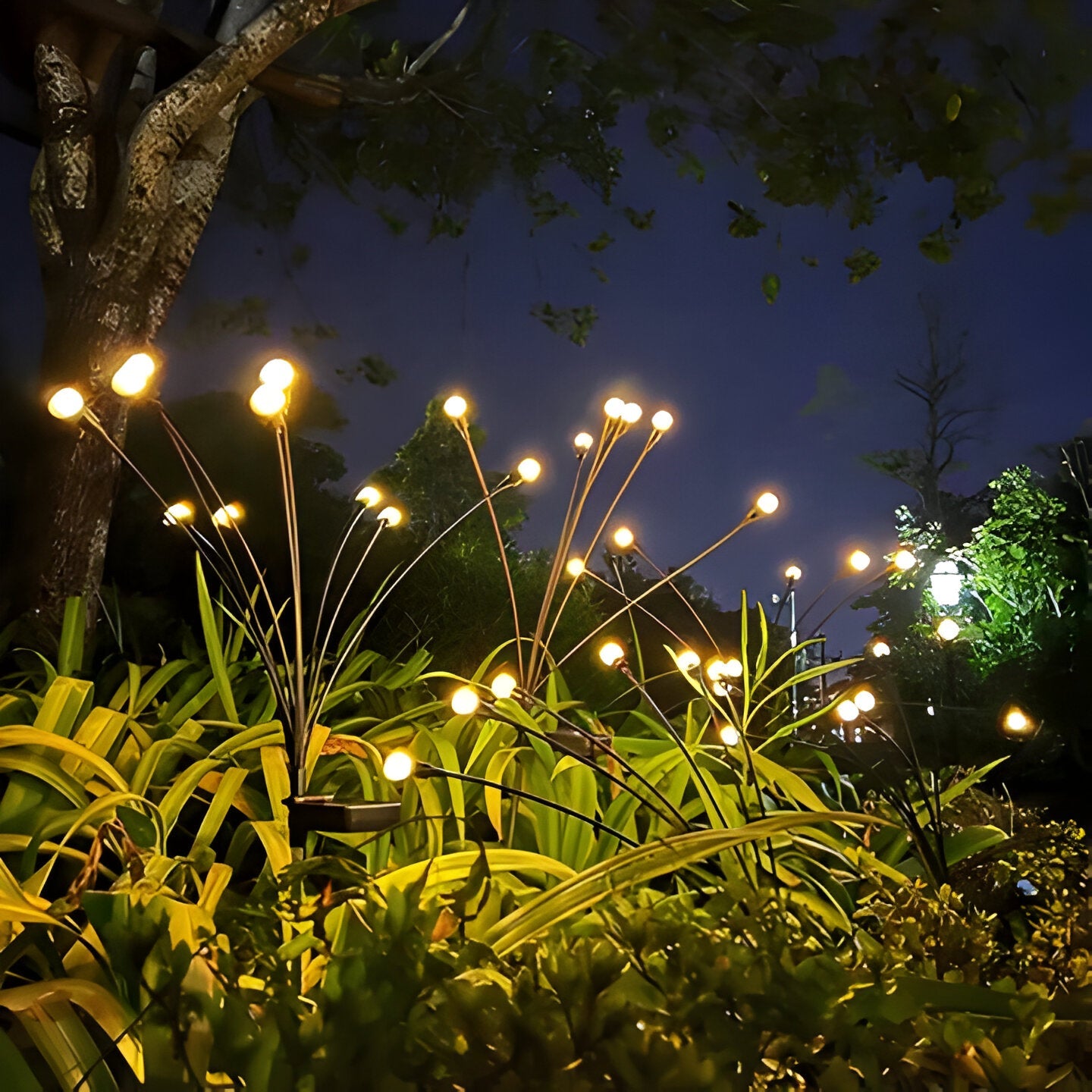 Solar Firefly Dancing Garden Lights with Flexible Stems