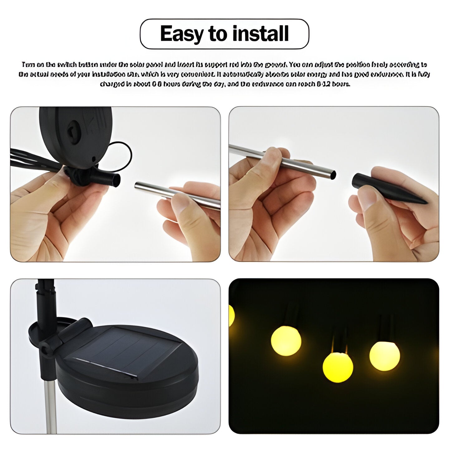 Solar Firefly Dancing Garden Lights with Flexible Stems