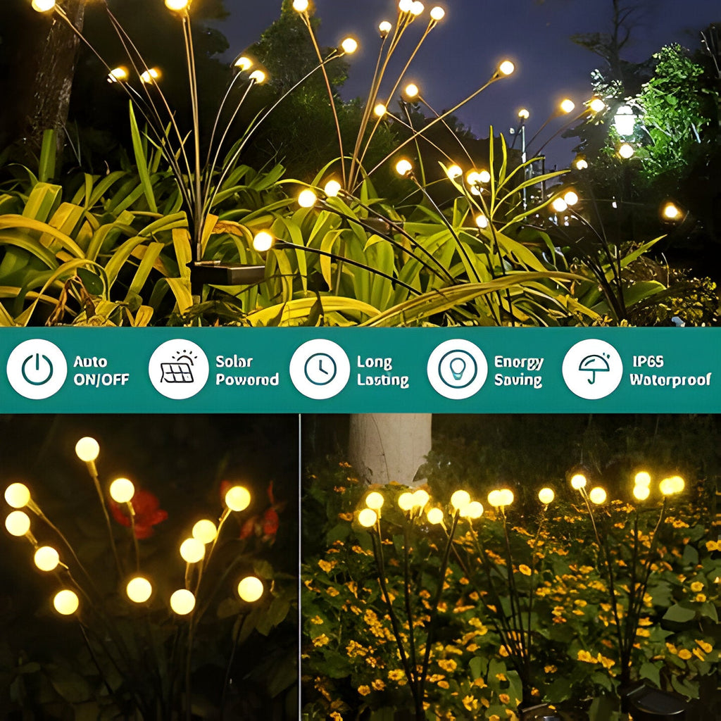 Solar Firefly Dancing Garden Lights with Flexible Stems