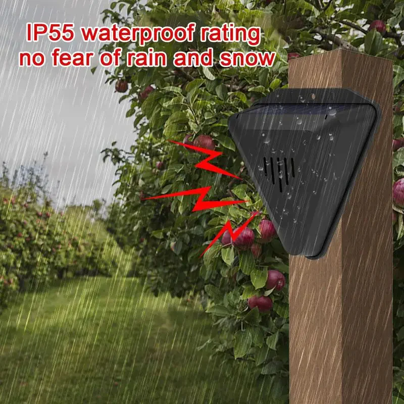 Solar Bird Repeller with Rotating Predator Sounds