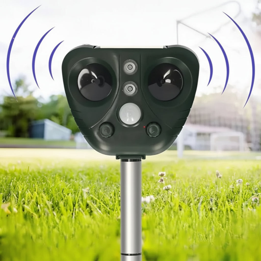Solar Ultrasonic Bird Repeller for Gardens and Yards