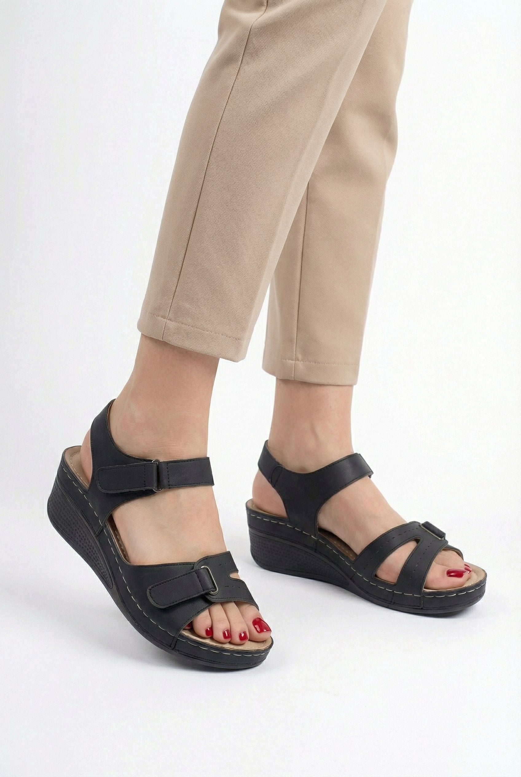 Sophie | Comfortable Lightweight Vegan Leather Sandals for Women